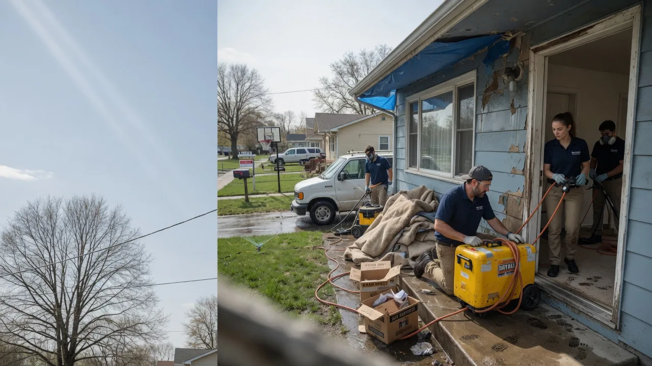 Basement Flood Cleanup in Bucyrus, KS near me